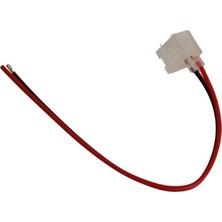 Dora Led  6X12MM Tek Yönlü Iğneli Neon Soketi Konnektör Kablo 12 Volt Besleme Fişi Fiş Aparatı (5 Adet)