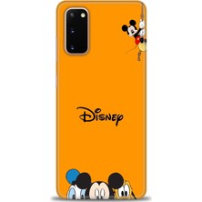 gmotp Samsung Galaxy S20 Kılıf Hd Baskılı - Turuncu Disney