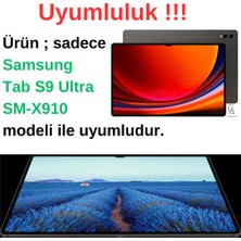 Coolacs Samsung Galaxy Tab S9 Ultra Uyumlu Kılıf 3 Farklı Stand Kalemlikli Tri Folding Tablet Kılıfı