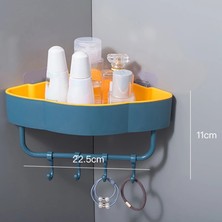Shanhua Shop Pembe Tarzı Kancasız Köşe Banyo Rafları Banyo Aksesuarları Şampuan Duş Rafı Tutacağı Duvara Monte Depolama Rafı (Yurt Dışından)