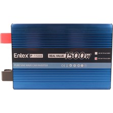 Entex 24 V Volt 1.5 Kw 1500 W Watt Tam Saf Sinus Solar Inverter 220 Çevirici Invertör Dijital Ekranlı Dönüştürücü