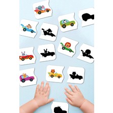 Ceo Design Gölgemi Bul Bebek Puzzle Eşleştirme Oyunu Ahşap 6 - 24 Aylık Bebekler Için