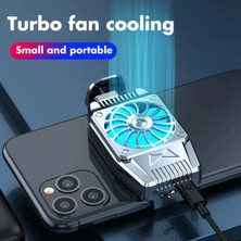 Asfal Işıklı Şarjlı Telefon Soğutucu Oyun Hızlandırıcı Telefon Soğutucu Fan 4.6-6.5 Inç Uyumlu