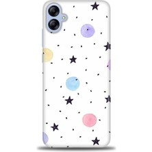 gmotp Samsung Galaxy A04E Kılıf Hd Baskılı - Yıldız ve Daireler