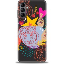 gmotp Samsung Galaxy A04S Kılıf Hd Baskılı - Kaplan