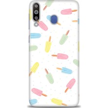 gmotp Samsung Galaxy M30 Kılıf Hd Baskılı - Renkli Dondurmalar