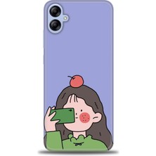 gmotp Samsung Galaxy A04E Kılıf Hd Baskılı - Yeşil Kız