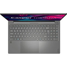 Casper Nirvana X600.139H-BF00X-G-F Intel Core I7 11390H 24GB 2tb SSD Freedos 15.6" Taşınabilir Bilgisayar + Boz Çanta