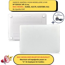 McStorey Macbook Air M1 Kılıf 13 inç A1932 A2179 A2337 ile Uyumlu Mat