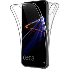 Prolysus Huawei P20 Lite 360 Derece Kılıf Full Tam Koruma Ön Arka Şeffaf Kılıf