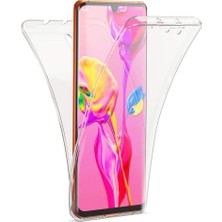 Prolysus Huawei P30 360 Derece Kılıf Full Tam Koruma Ön Arka Şeffaf Kılıf