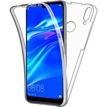 Prolysus Huawei Y7 2019 360 Derece Kılıf Full Tam Koruma Ön Arka Şeffaf Kılıf