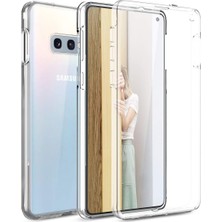 Prolysus Samsung Galaxy S10E 360 Derece Kılıf Full Tam Koruma Ön Arka Şeffaf Kılıf