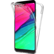 Prolysus Xiaomi Redmi 5 Plus 360 Derece Kılıf Full Tam Koruma Ön Arka Şeffaf Kılıf