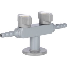 Gny Laboratuvar Çift Çıkışlı Gaz Musluğu