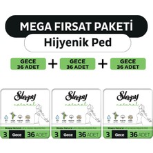 Sleepy Natural Ultra Hassas Hijyenik Ped Mega Fırsat Paketi Gece 108 Adet