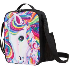 Peace Çocuk Öğle Yemeği Crossbody Unicorn Öğle Yemeği Çanta (Yurt Dışından)