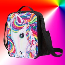 Peace Çocuk Öğle Yemeği Crossbody Unicorn Öğle Yemeği Çanta (Yurt Dışından)