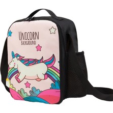 Peace Çocuk Öğle Yemeği Crossbody Unicorn Öğle Yemeği Çanta (Yurt Dışından)