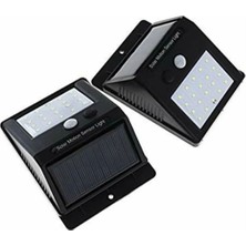 Mobee Hareket Sensör 20 LED Solar Enerji Su Geçirmez Duvar Lambası