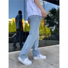 Viking's Line Erkek Buz Mavi Baggy Pantolon 40 / 34 Konforlu ve Şık Tasarım