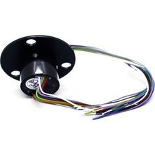 Adafruit Flanşlı Slip Ring - Rotary Konnektör 22MM Çap 12’li - 240V 2A