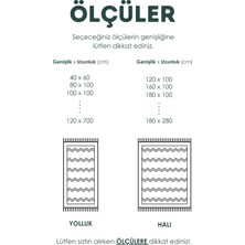 Faiend Kesme Halı Makinede Yıkanabilir Kaymaz Taban Leke Tutmaz Mutfak Halı Salon Yolluk Antrasit