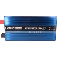 Entex 24 V Volt 3 Kw 3000 W Watt Tam Saf Sinus Solar Inverter 220 Çevirici Invertör Dijital Ekranlı Dönüştürücü