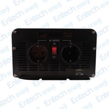 Entex 24 V Volt 3 Kw 3000 W Watt Tam Saf Sinus Solar Inverter 220 Çevirici Invertör Dijital Ekranlı Dönüştürücü