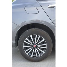 Nkt Group Fiat Egea Easy 15 Inç Jant Kapağı 4 Adet 1 Takım Siyah - Gri Jant Kapağı