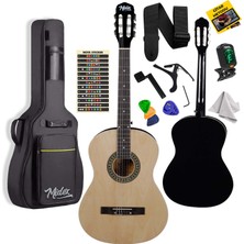 Midex MGX-150 Klasik Gitar Sap Ayarlı Doğal Ahşap Gül Klavye 4/4 Yetişkin