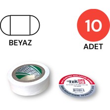 Tek-İş Izole Bant Elektrik Bandı Beyaz 10 Adet