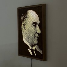 Atatürk Metal Işıklı Tabloaydınlatma