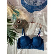 Mila Petrol Mavisi Sütyen Takım