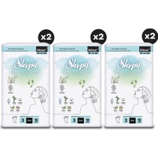 Sleepy Bio Natural Premium Plus Hijyenik Ped Mega Fırsat Paketi Gece 108 Adet