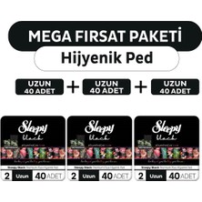 Sleepy Black Premium Plus Hijyenik Ped Mega Fırsat Paketi Uzun 120 Adet