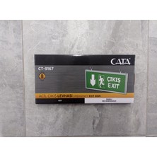 Cata CT-9167 3 Watt Acil Çıkış Exıt Levhası (Aşağı) Ledli Şarjlı