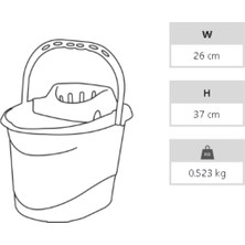 A FORM COMFORT 12 LT SIKMALI TEMİZLİK KOVASI YEŞİL