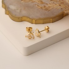 Nox Jewelry 925 Ayar Gümüş Taşlı Uğur Böceği Küpe