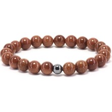 Bade Accessories 8 mm Kahve Yıldız Doğaltaş Bileklik