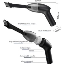 Passing El Süpürgesi - Taşınabilir El Süpürgesi Kablosuzgüçlü Emme Ev Için Hafif Şarj Edilebilir (Yurt Dışından)