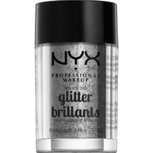 NYX Professional Makeup FACE & BODY GLITTER - SILVER