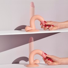 Lovex Realistik Dildo 20 cm Realistic Yapay Anal Penis Gerçekçi Yumuşak Dokuda Vantuzlu Pürüzsüz Vibratör Bay Bayan Üniseks Kullanım için Medikal Silikon Cinsel Ürünler & Yetişkin Seks Oyuncakları