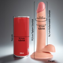 Lovex Realistik Dildo 20 cm Realistic Yapay Anal Penis Gerçekçi Yumuşak Dokuda Vantuzlu Pürüzsüz Vibratör Bay Bayan Üniseks Kullanım için Medikal Silikon Cinsel Ürünler & Yetişkin Seks Oyuncakları