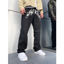 Bpm Premium Designer Words Baggy Kot Pantolon