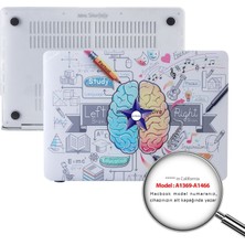 McStorey Macbook Air Kılıf 13 inç Beyin Desenli Brain (Eski USB'li Model 2010-2017) A1369 A1466 ile Uyumlu