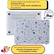 McStorey Macbook Air M1 Kılıf 13 inç A1932 A2179 A2337 ile Uyumlu TerrazzoNL