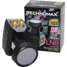 Technomax 4lü Uydu Lnb Gold Serıes Hd Ready TM-4044G (0)