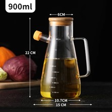 Mehat Borosilikat Tekli Bambu Yağlık 900 ml