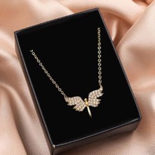 Regalo Melek Kar Küresi, Melek Kolye, Kalp Anahtarlık, Gece Lambası Hediye Seti  40
